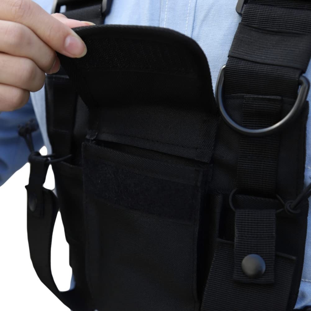 MultiPocket Chest Rig Bag Utility Vest Chest Bag For Men Hip Hop Pack