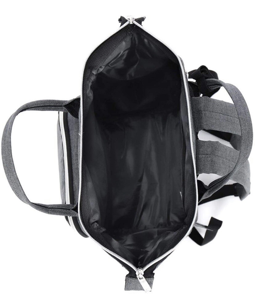 Everest Friendly Mini Handbag Backpack 13×8.5×6 Inches Dark Grey Zip Pockets NEW