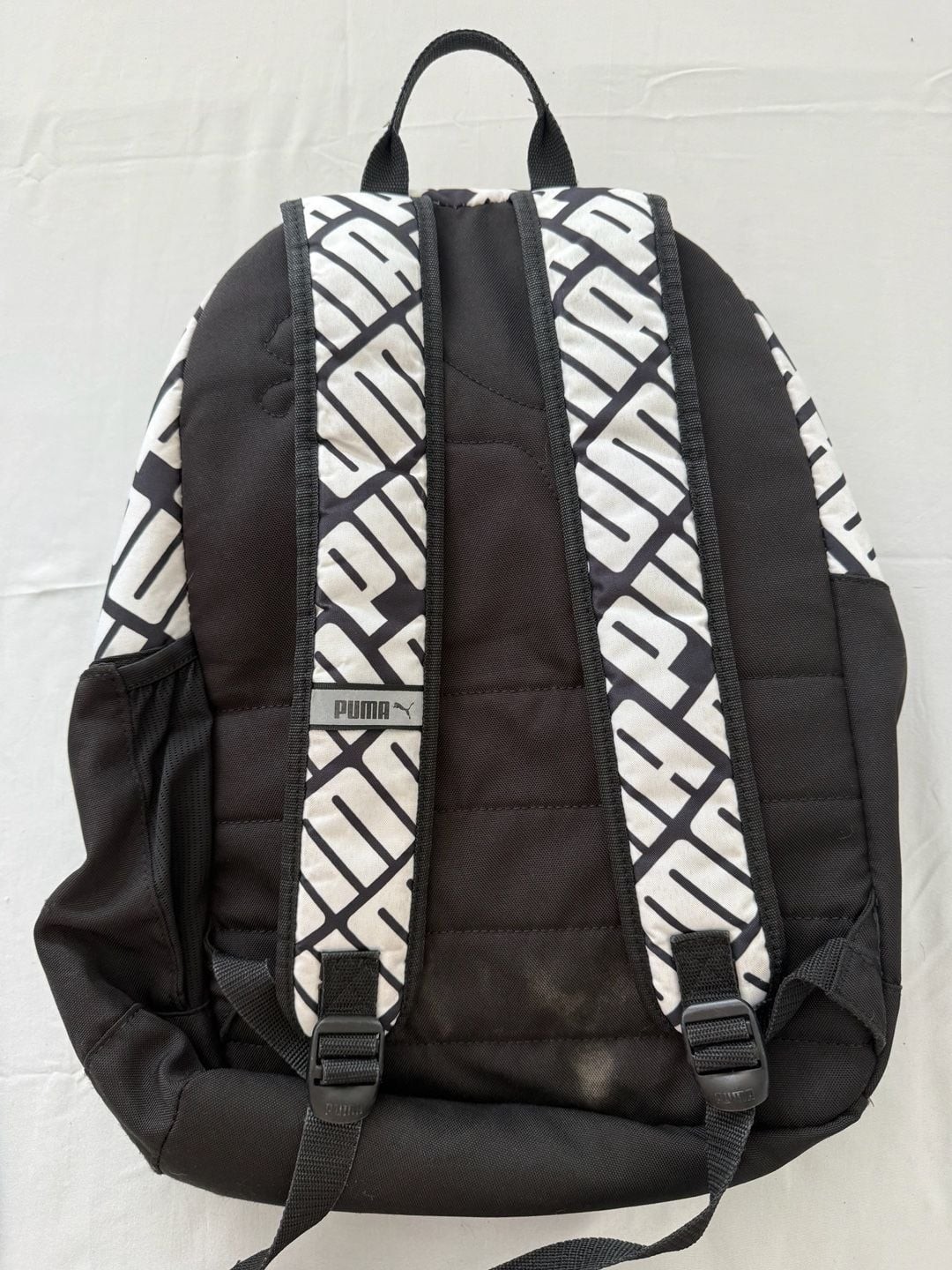 PUMA Originals All-Over Print Backpack Black White