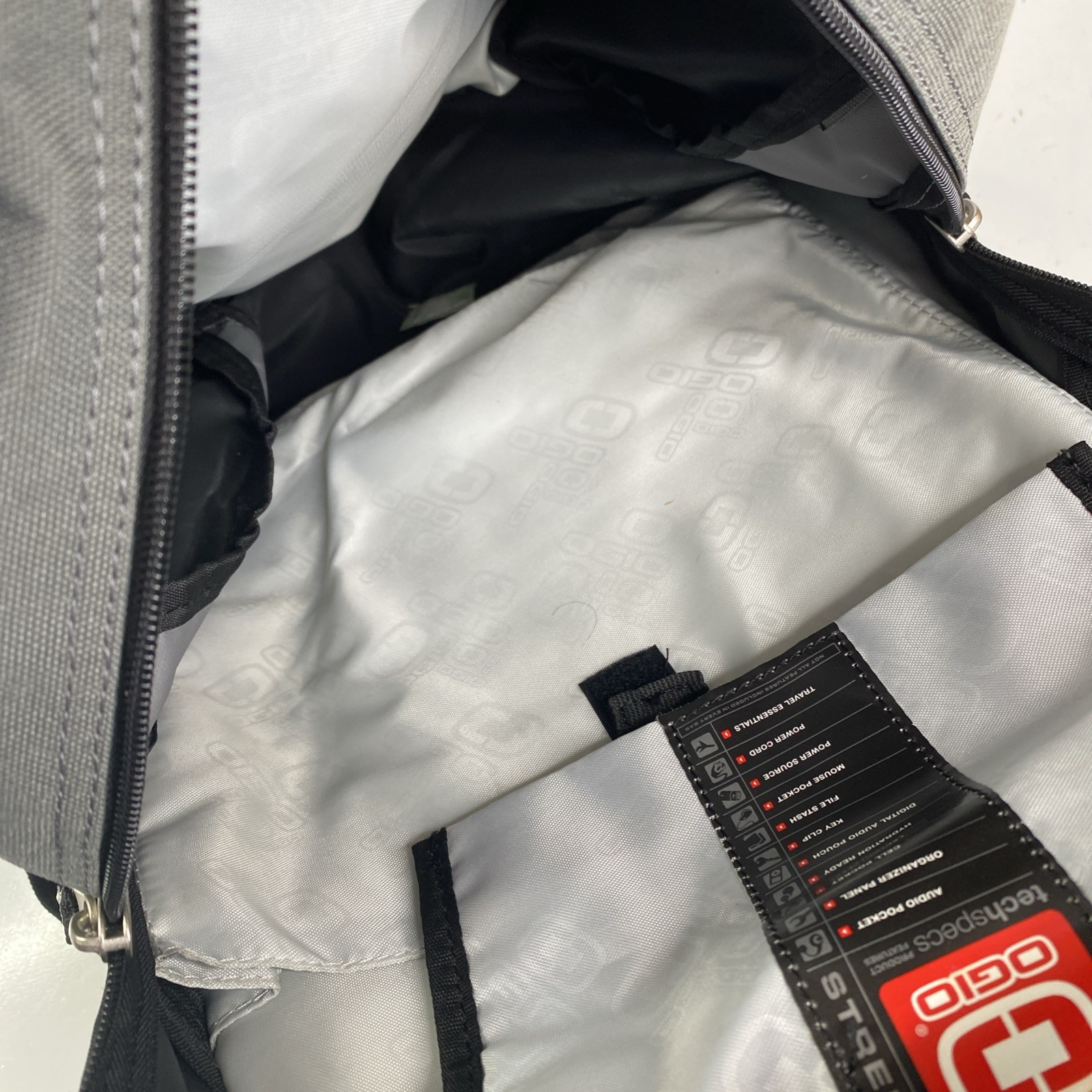 Ogio Backpack Street Fugitive Tech Specs Laptop Audio Pocket Bag PENN LINES Logo