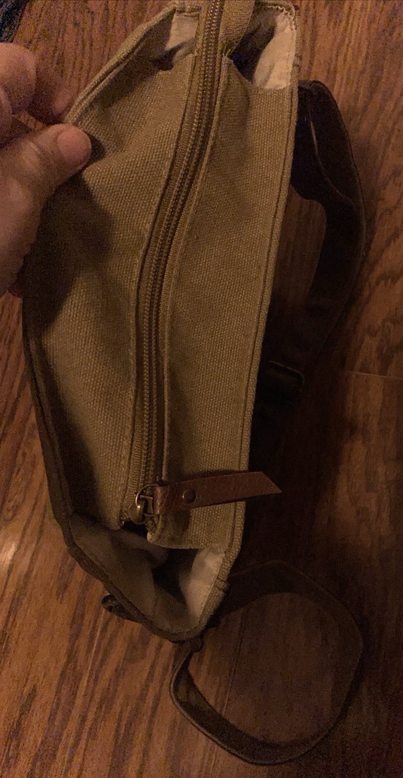 Messenger Bag Textile Canvas Messenger Bag Browns CROSS BODY 14x9x3 EUC