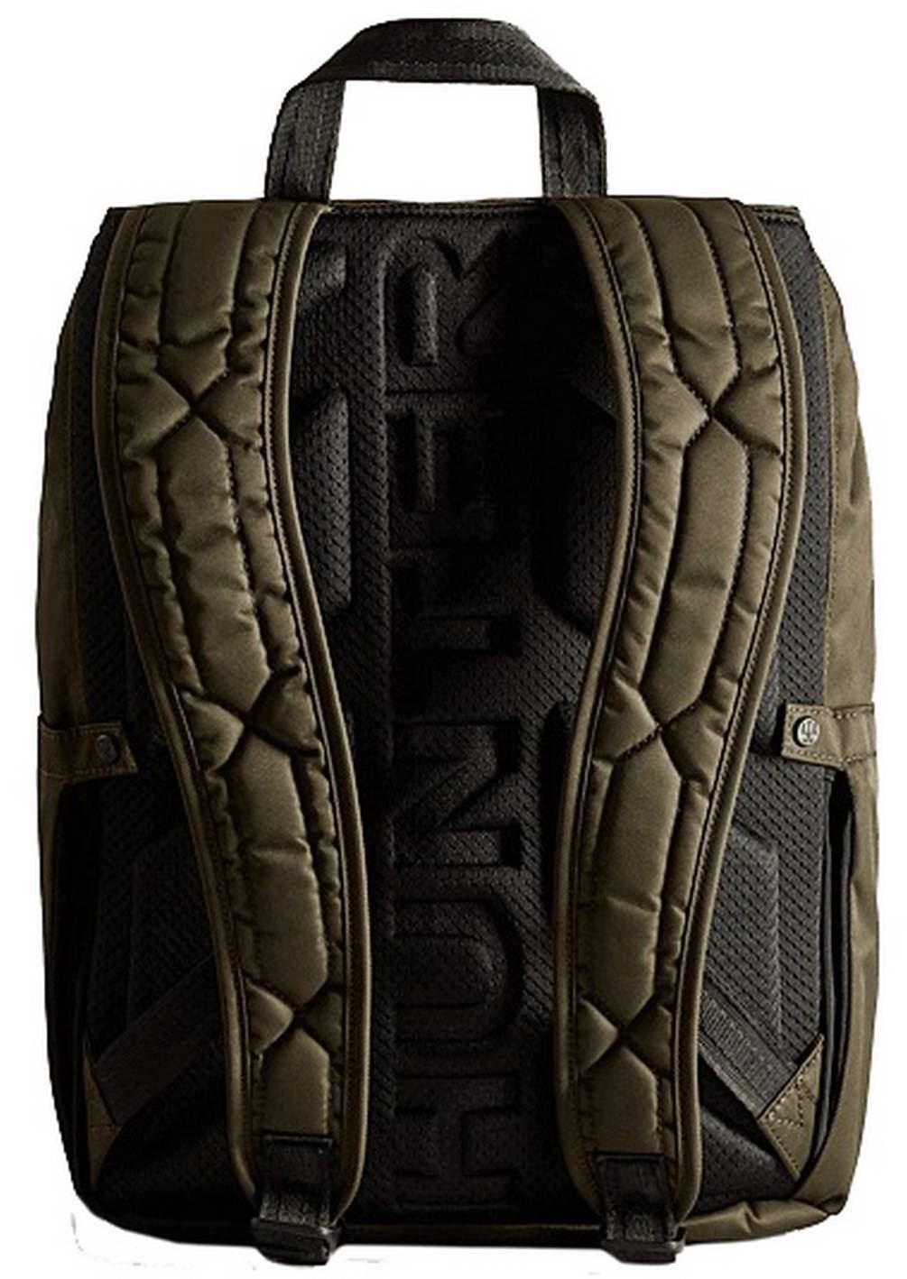 Hunter Unisex Nylon Pioneer Large Topclip Backpack – Dark Olive Green