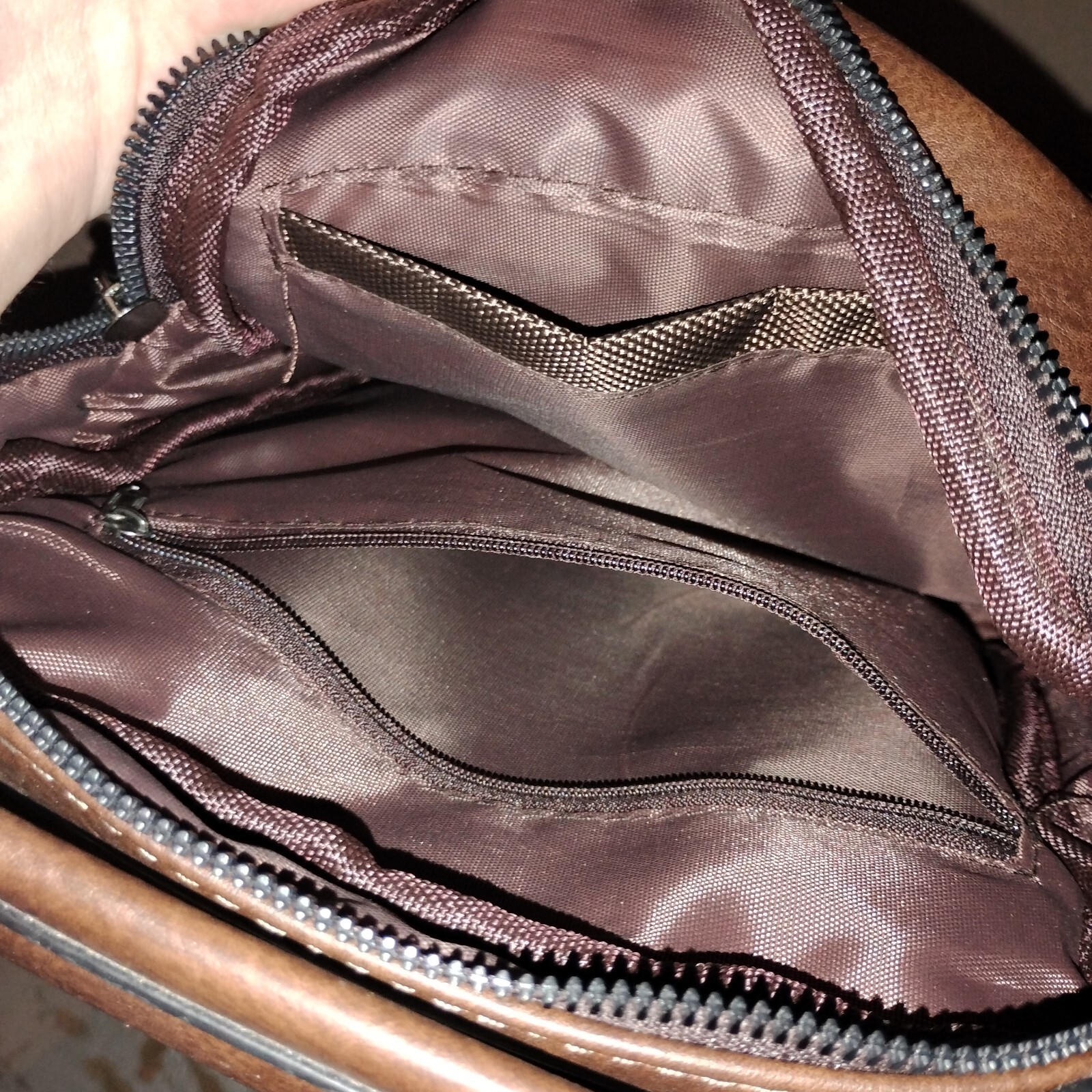 WEIXIER Men Crossbody Bag Shoulder Bag PU Leather Messenger Bag Handbag