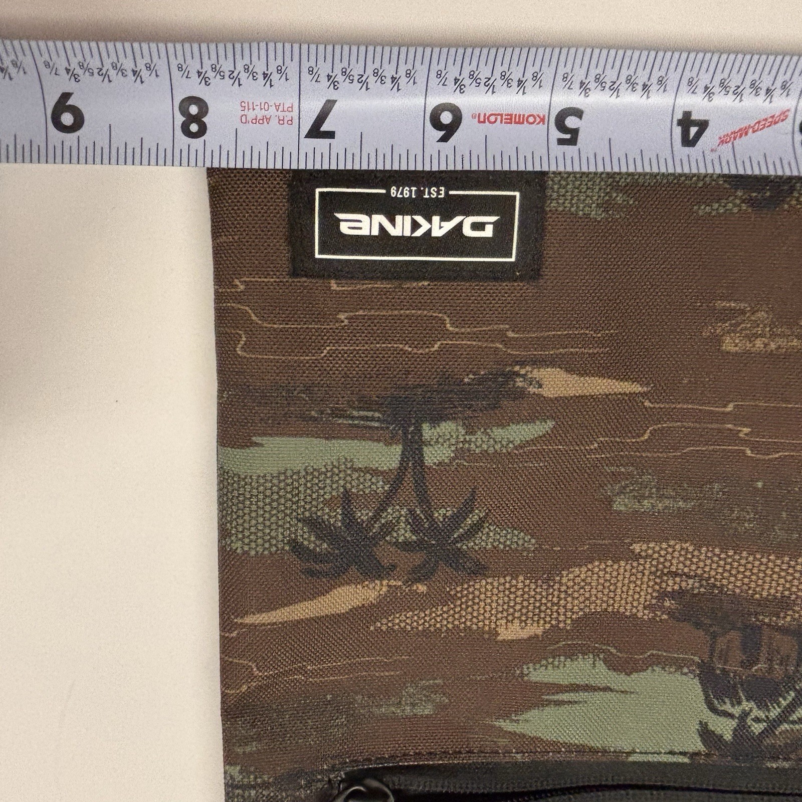 Dakine Jive Crossbody Bag Green & Brown Camo Palm Tree Print Black Strap