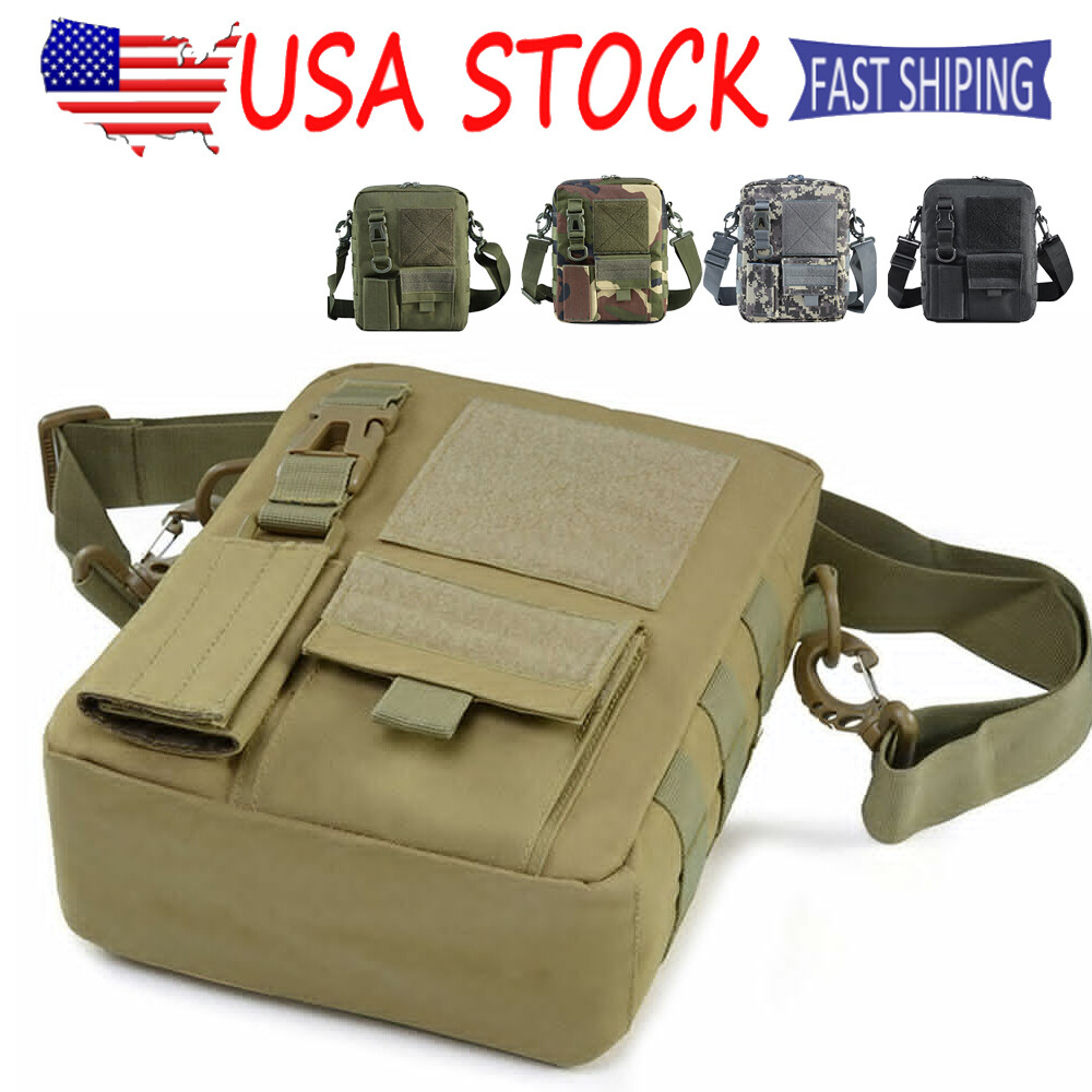 Mens Messenger Bag Waterproof Shoulder / Cross Body Backpack Tactical Sling Bag