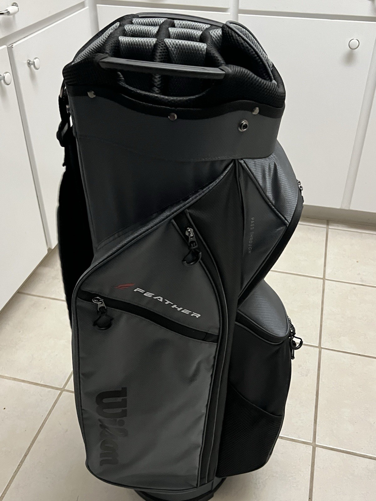 Wilson Feather Golf Cart Bag 14-Way with 3 Dividers & 9 Pockets NEW WITH TAGS