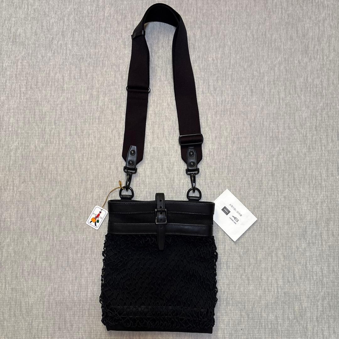 Brand new with tag PORTER Fisherman Shoulder Bag Yoshida Bag Black