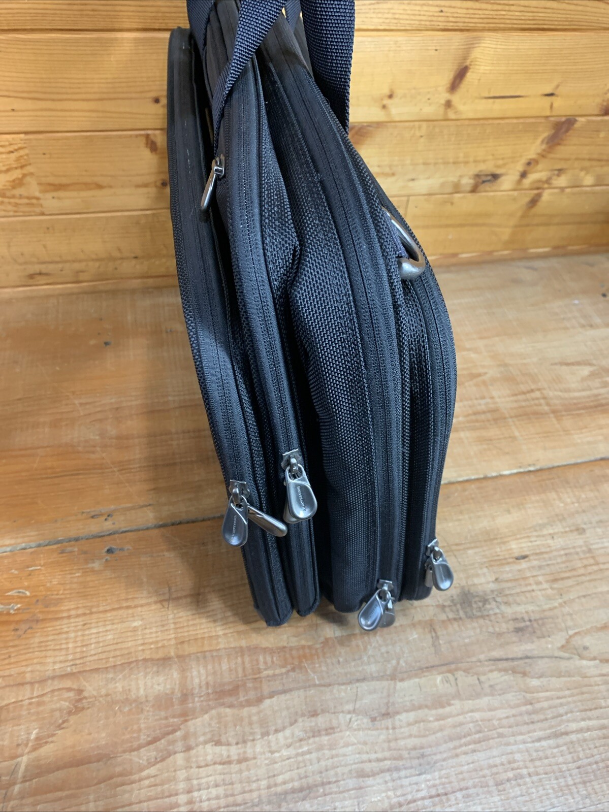 BRIGGS & RILEY 18″ Black Nylon Laptop Computer Bag Briefcase Luggage #BB140-4