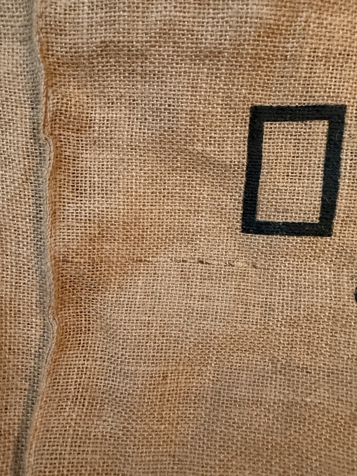 National Geographic WILD “Get Closer” Burlap Eco Shoulder Shopper Tote LINED