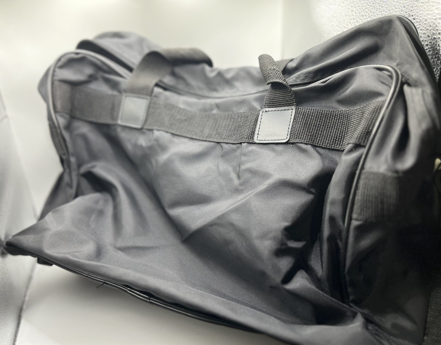 Britannia Black Nylon Briefcase Business Travel Carry Bag Shoulder Strap 17×13