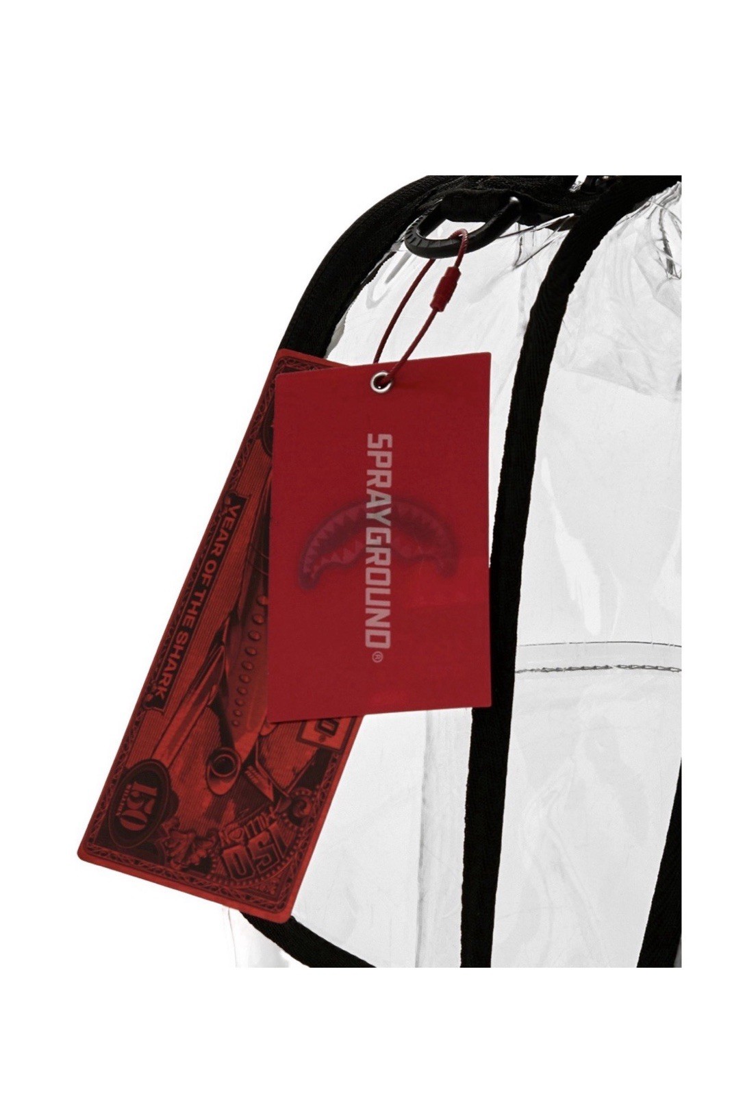 Sprayground Embossed Graffiti Clear Backpack PVC Bookbag Large School Bag New