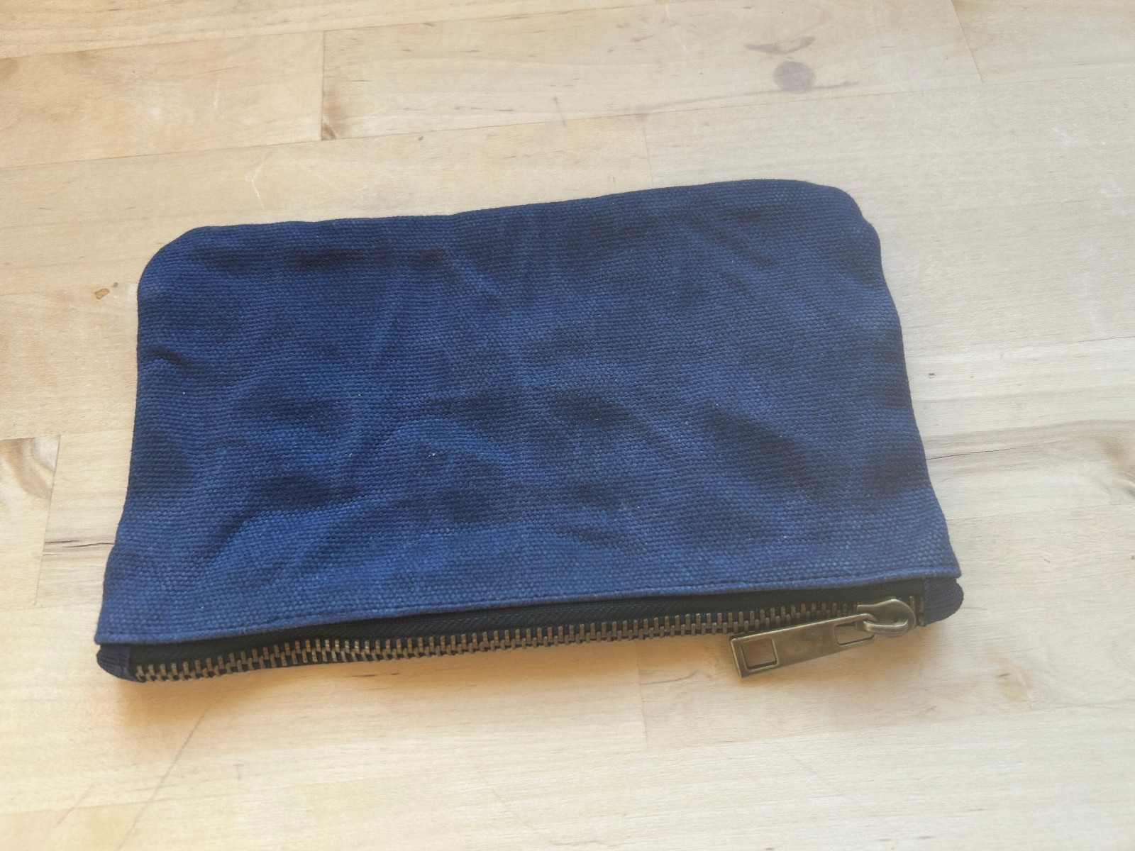 Fabric Canvas Pouches with Zipper Black, Blue- 12″x8″ (Qty 2) – 7″x4″ (Qty 2)