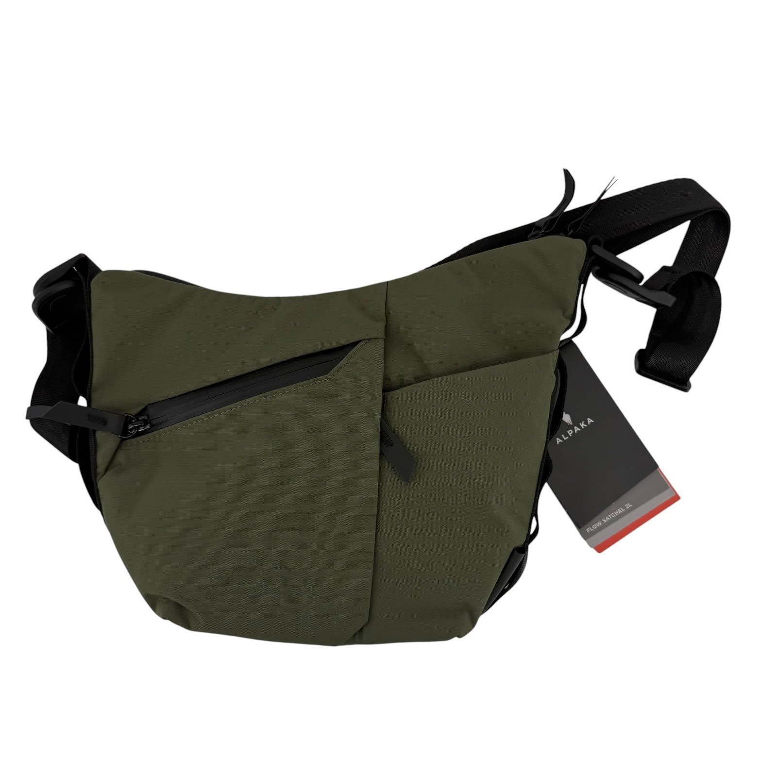 Alpaka Flow Satchel Mini Green Axoflux 210D Crossbody Sling Bag 2L NEW