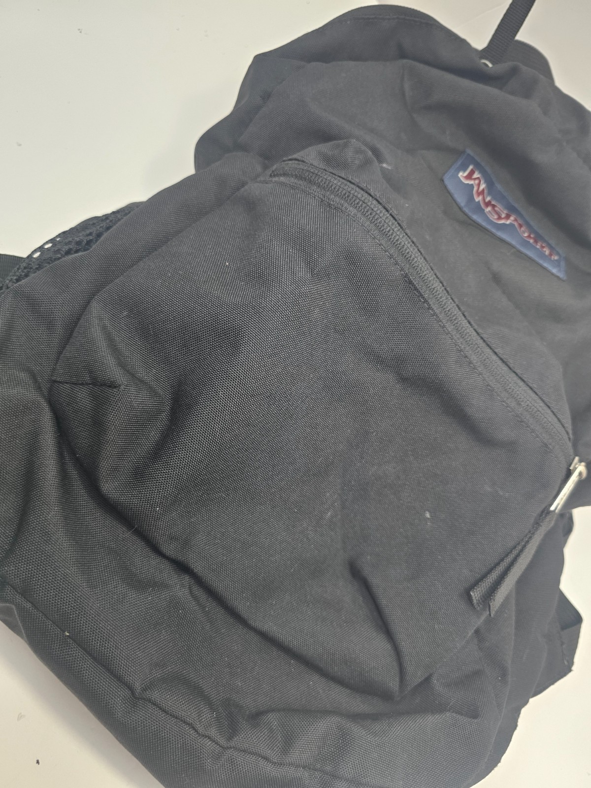 JanSport Cross Town Backpack Black JS0A47LW Water Bottle Pocket Bookbag