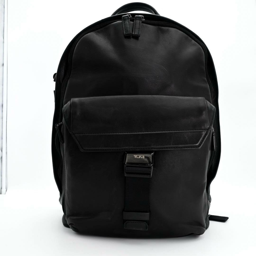 TUMI Morrison Backpack Leather Black 41.5x31x18cm Mens Bag