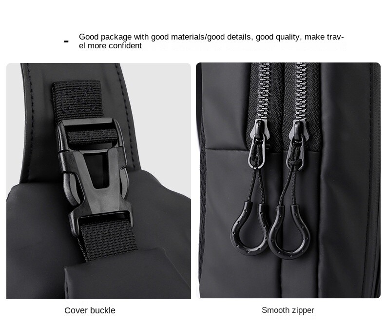 Men’s Single Shoulder Crossbody Bag, Sports Shoulder Bag, Leisure Backpack