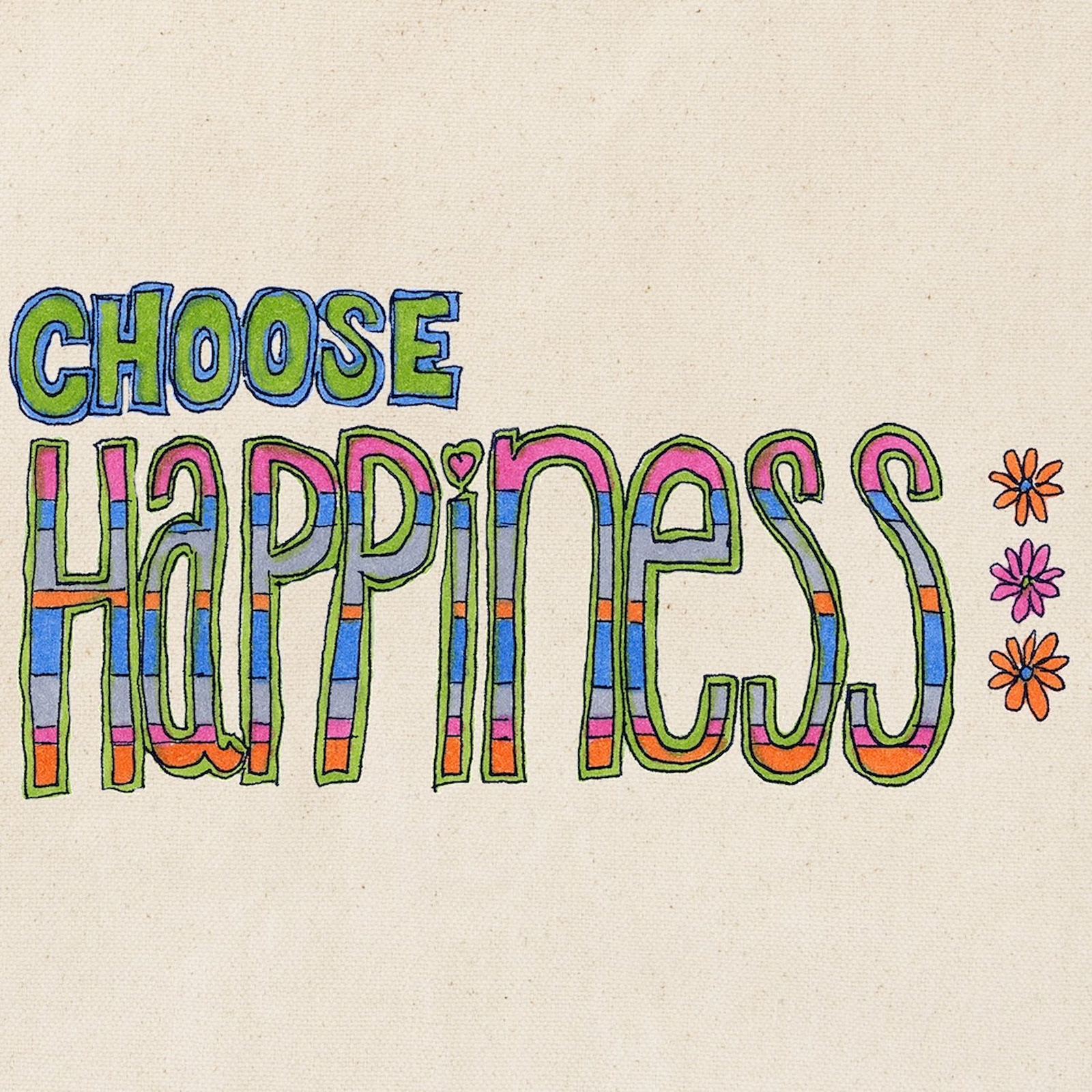 CafePress Choose Happiness Tote Bag (399332614)