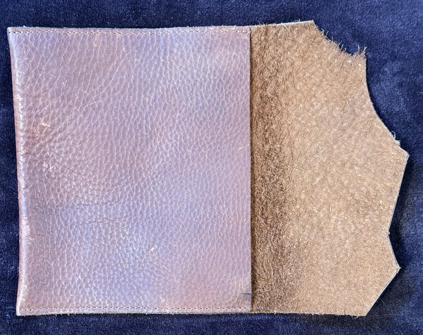 Handmade Leather Pouch – Brown – 7.5” X 6.5”