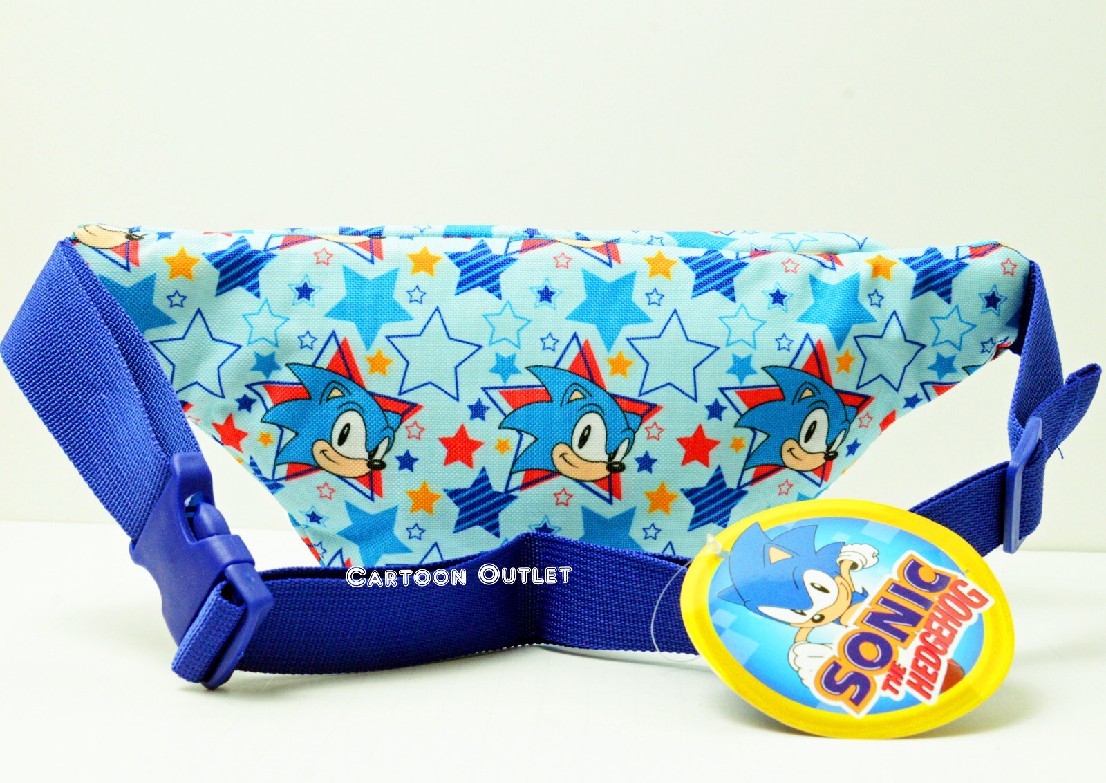 Sonic The Hedgehog Waist Fanny Pack Video Gamer Adjustable Carry All Bag Sega