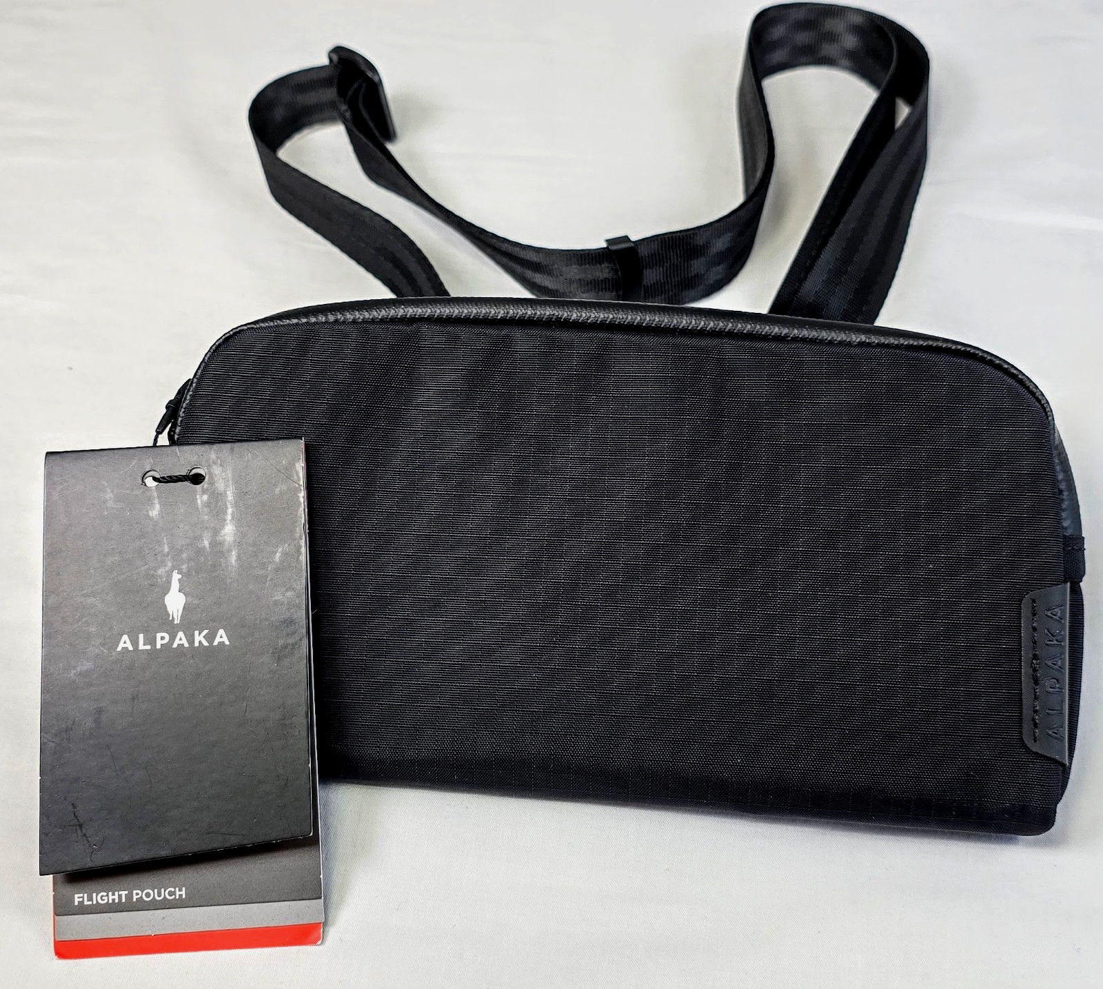 Alpaka Flight Pouch Crossbody Wristlet Day bag Black Axoflux 210D Unisex NWT NEW