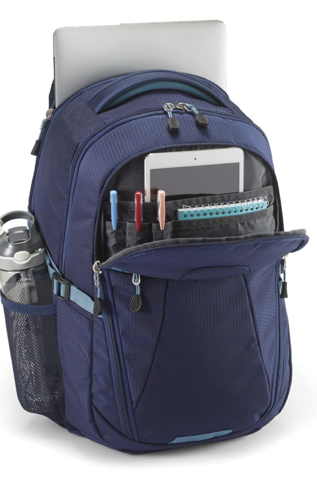 $85💥High Sierra Fairlead Travel Bag, Navy/Graphite Blue Backpack. New/Tag NICE