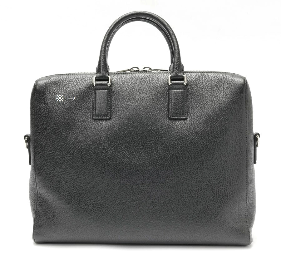 Gucci Briefcase Business Bag 387074 Leather Black