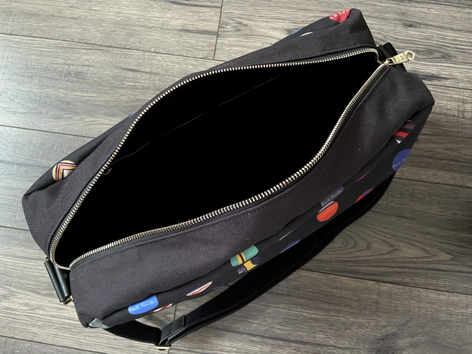 PAUL SMITH CYCLING JERSEYS SPOT PRINT FOLIO MESSENGER BAG RETAIL BNWT