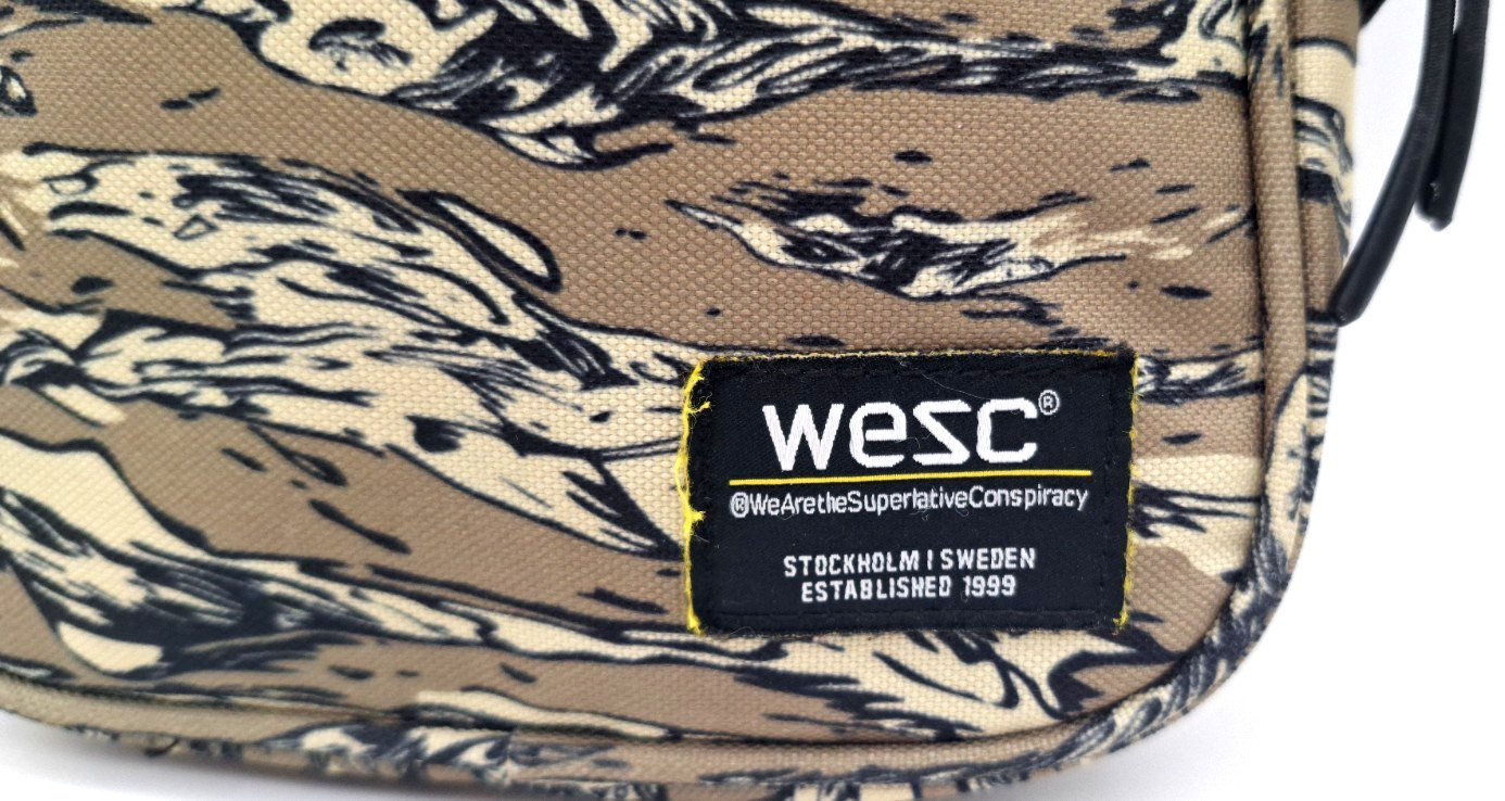 WESC WeAreTheSuperlativeConspiracy Camo Zipper Pouch Bag No Strap Sweden