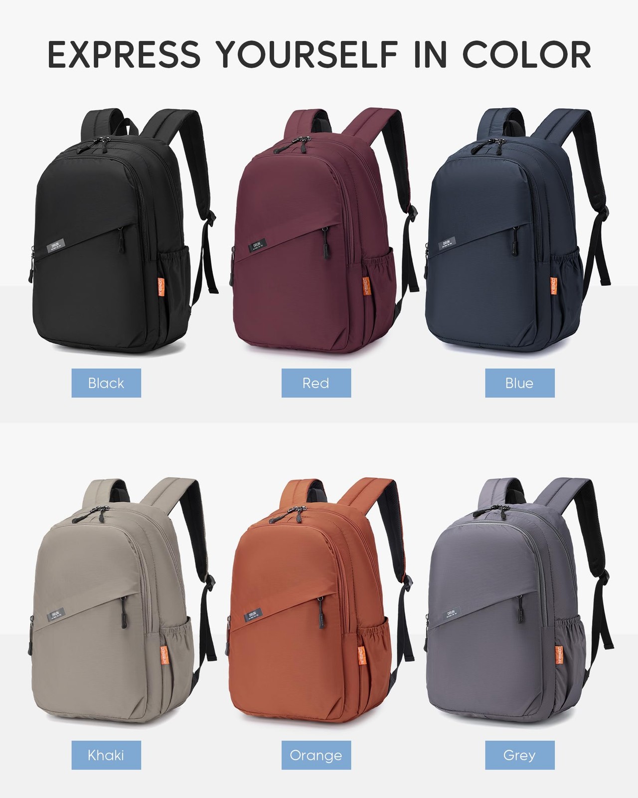40x30x15cm Personal Item Bag Travel Backpack Carry On Flight Approved with An