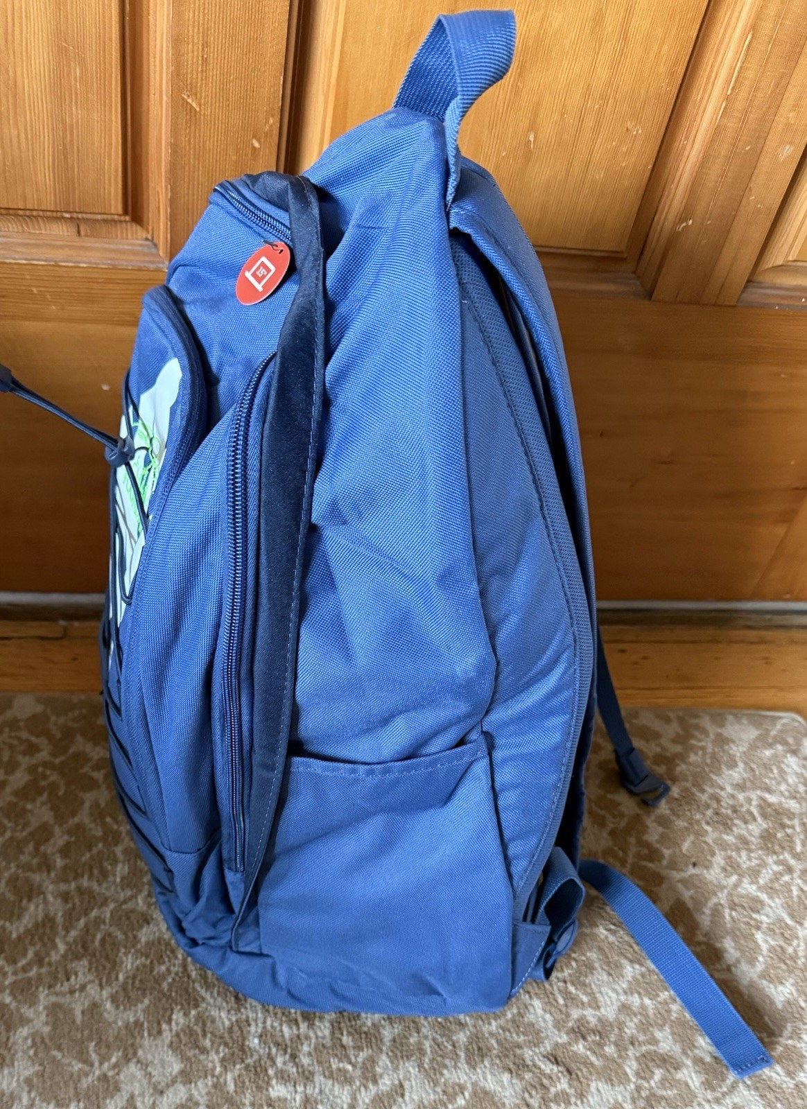 NWT $55 Nike Backpack Bag 15” blue Poly Bo Jackson Give Me A Chance Found. logo