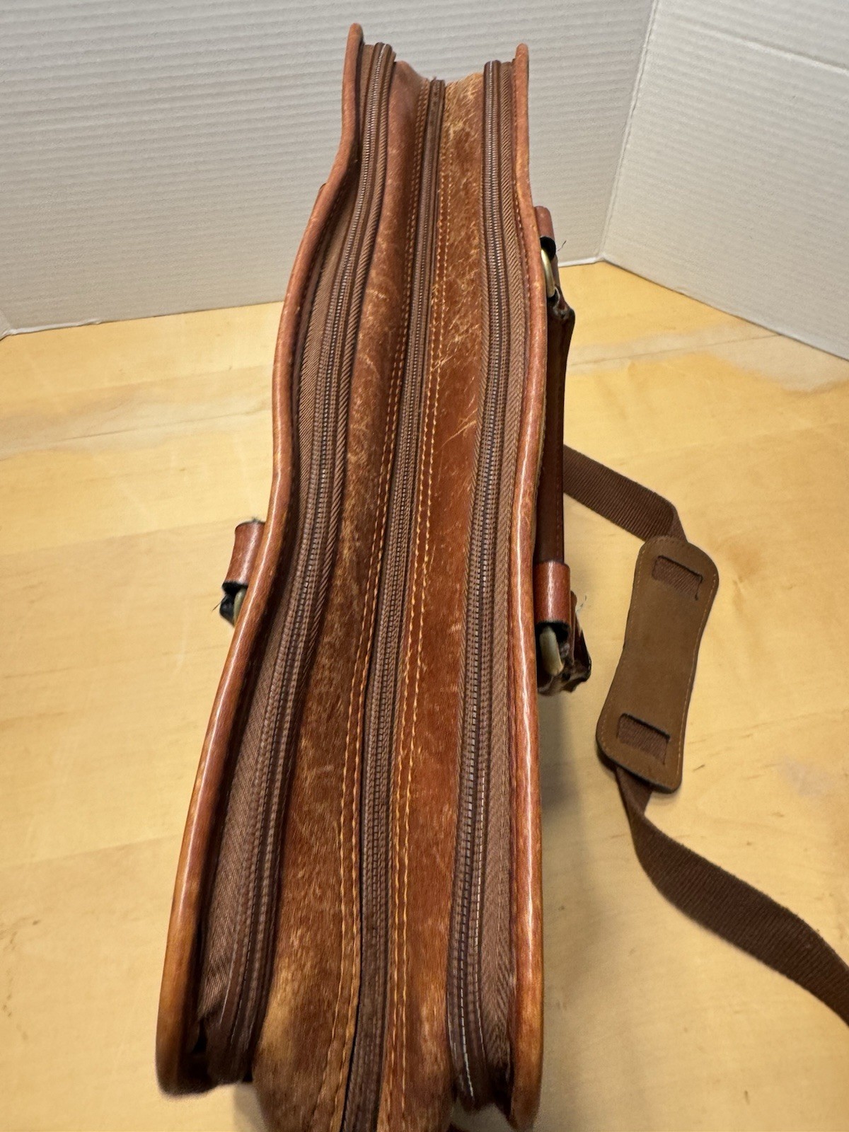 Banuce Full Grains Italian Leather Laptop Business Travel MessengerBag