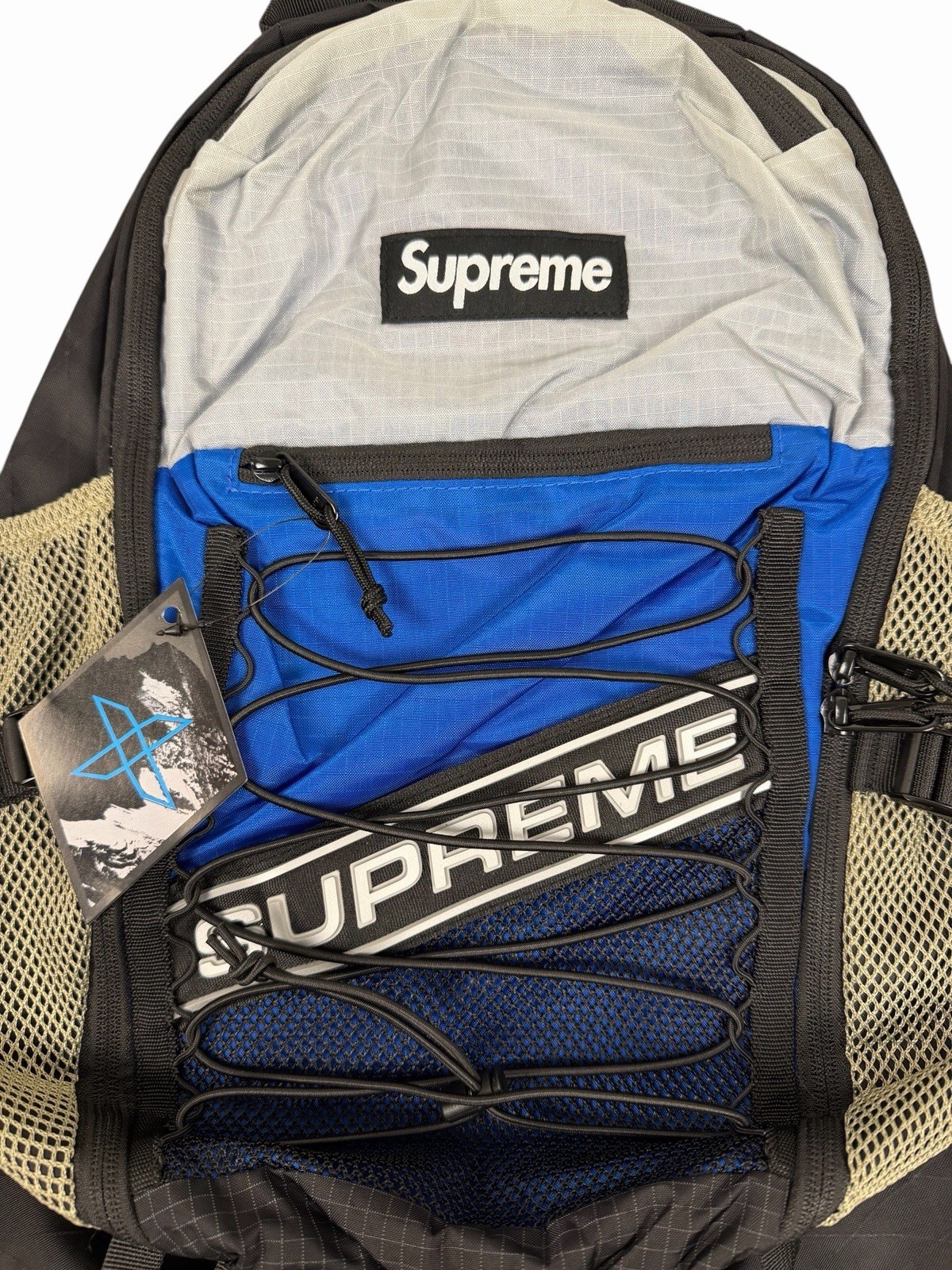 Supreme FW23 3D Logo Backpack Blue Box Logo Authentic NEW