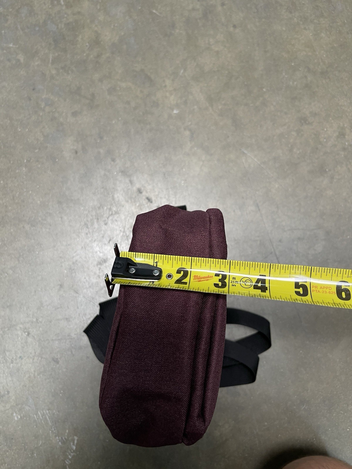 Nike Burgundy Small Crossbody Bag Logo, Zip Closure, Adjustable Strap Pockets
