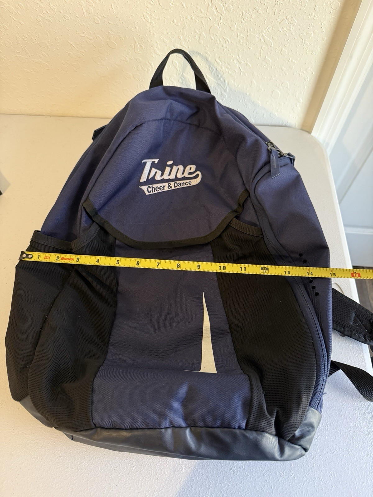 Nike Academy Team Excelsior Navy Blue Blk Backpack Sports Vented Bottle Pockets
