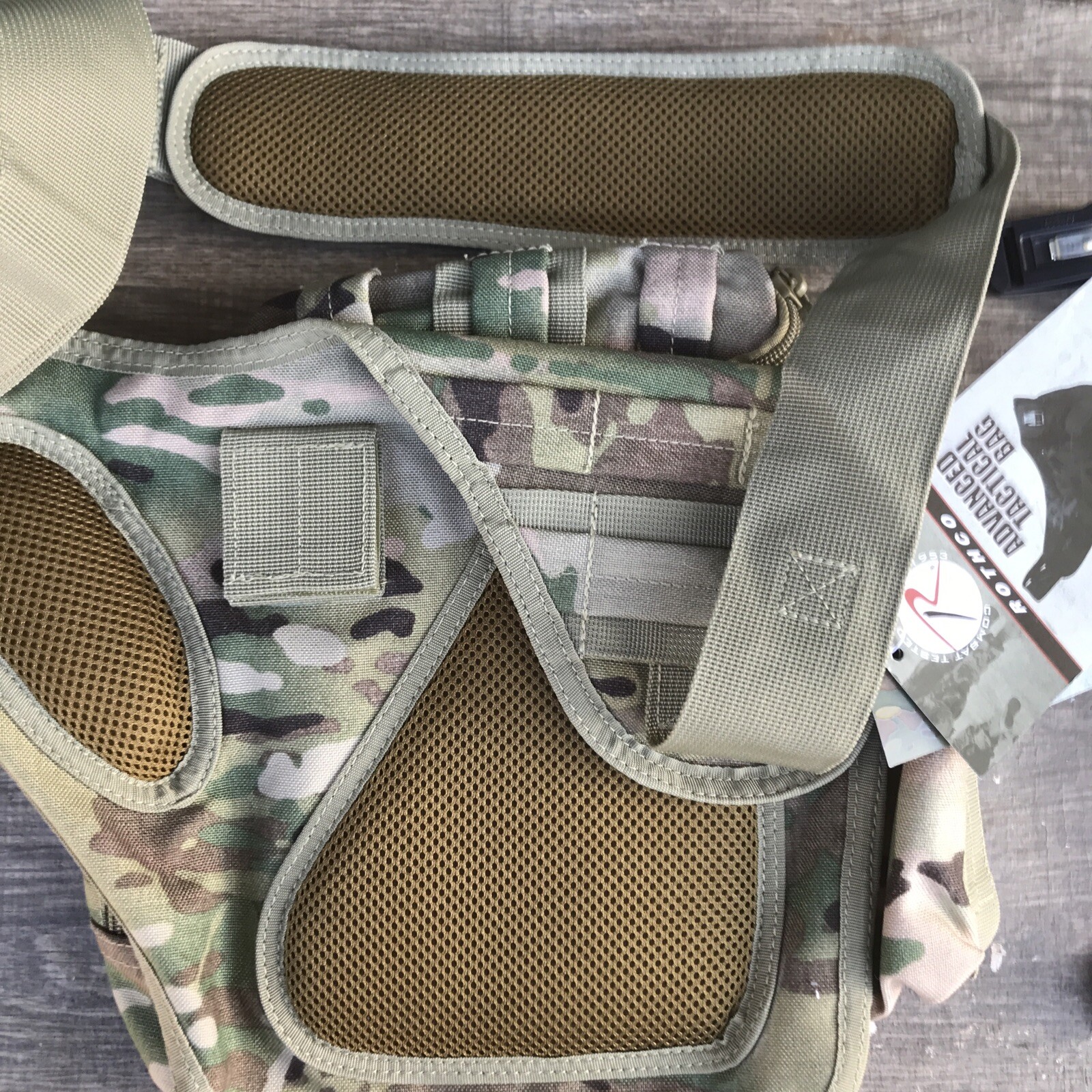 Lightweight MOLLE Advanced Tactical Travel Shoulder Bag Bug Out Pack Multicam