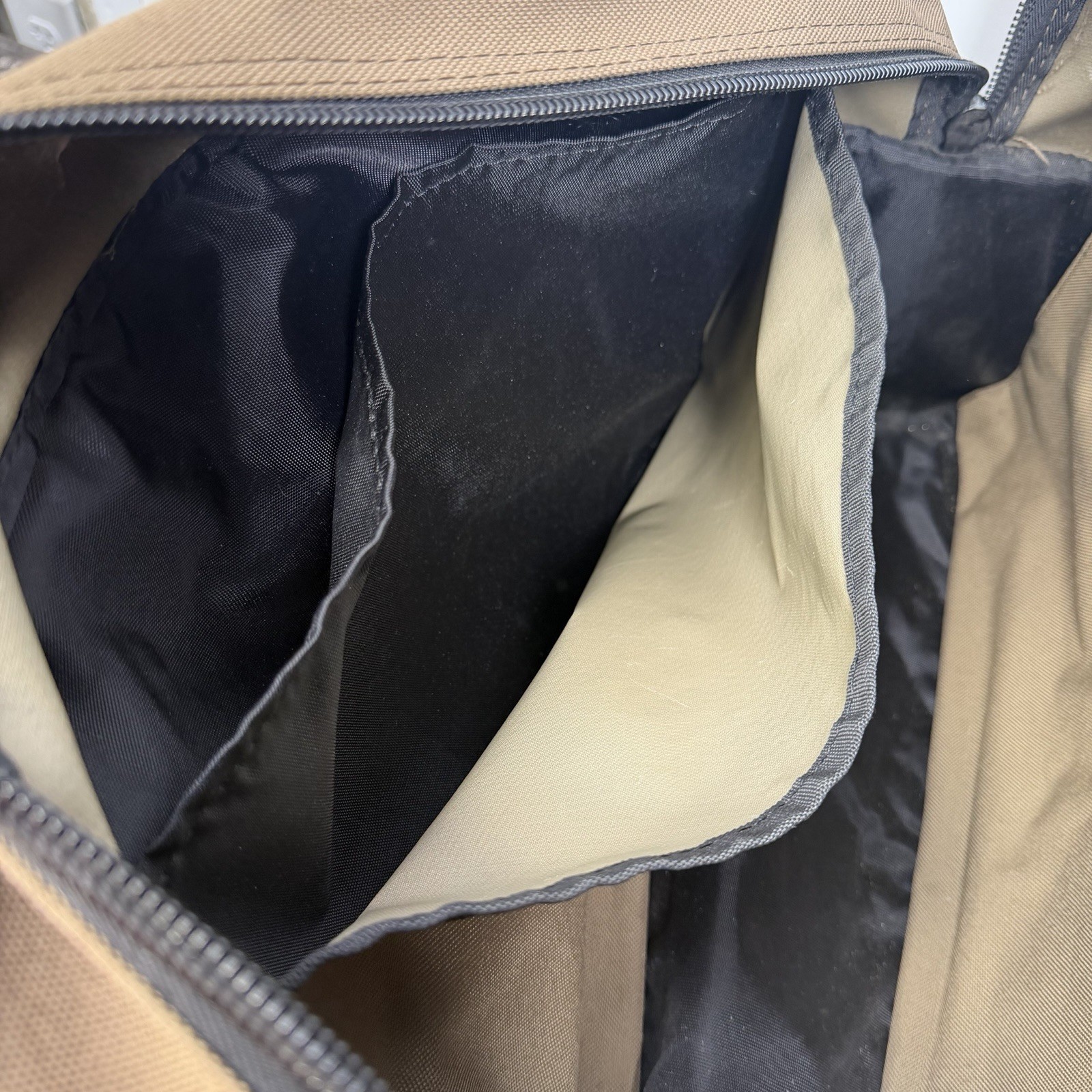 Duluth Trading Co Master Series Brown Canvas Journeyman Tool Bag w/ Padded Sling