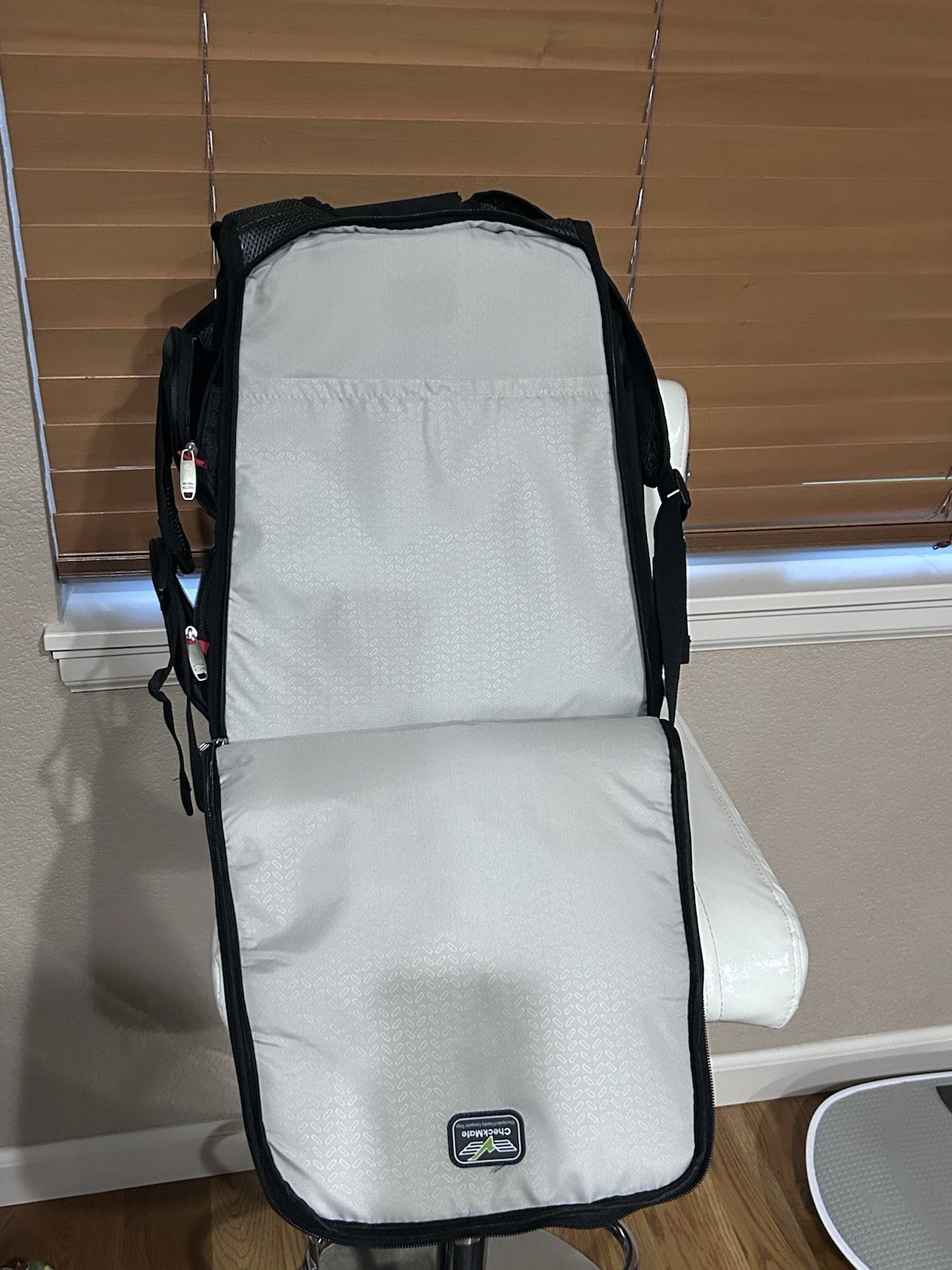 Leeds Elleven Black Backpack Check Point-Friendly Travel Bag