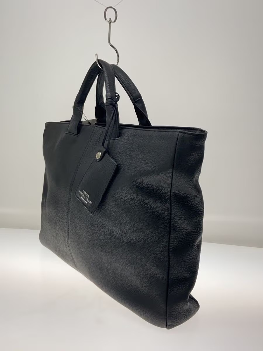 PORTER Briefcase Leather BLK Solid