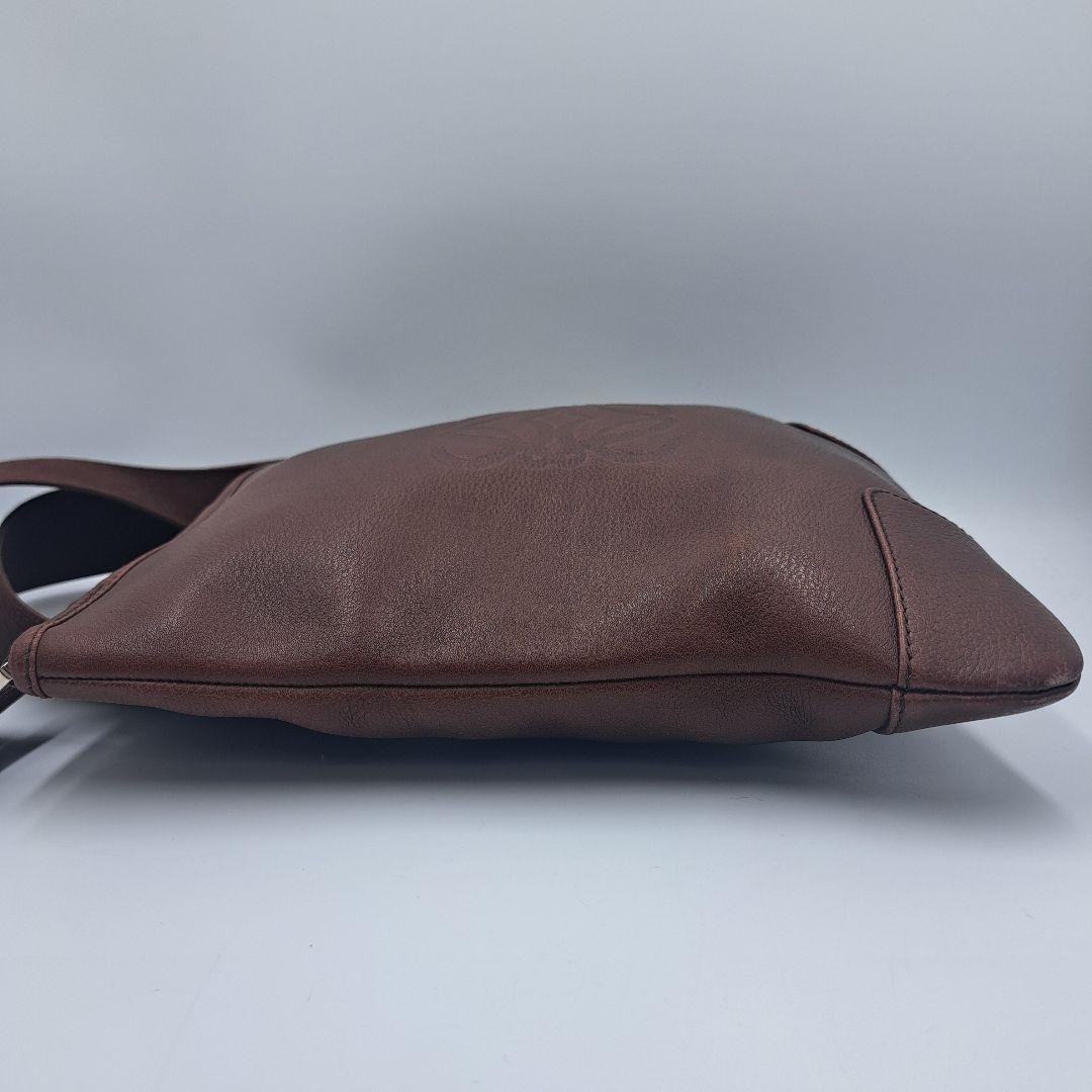 LOEWE shoulder bag brown leather