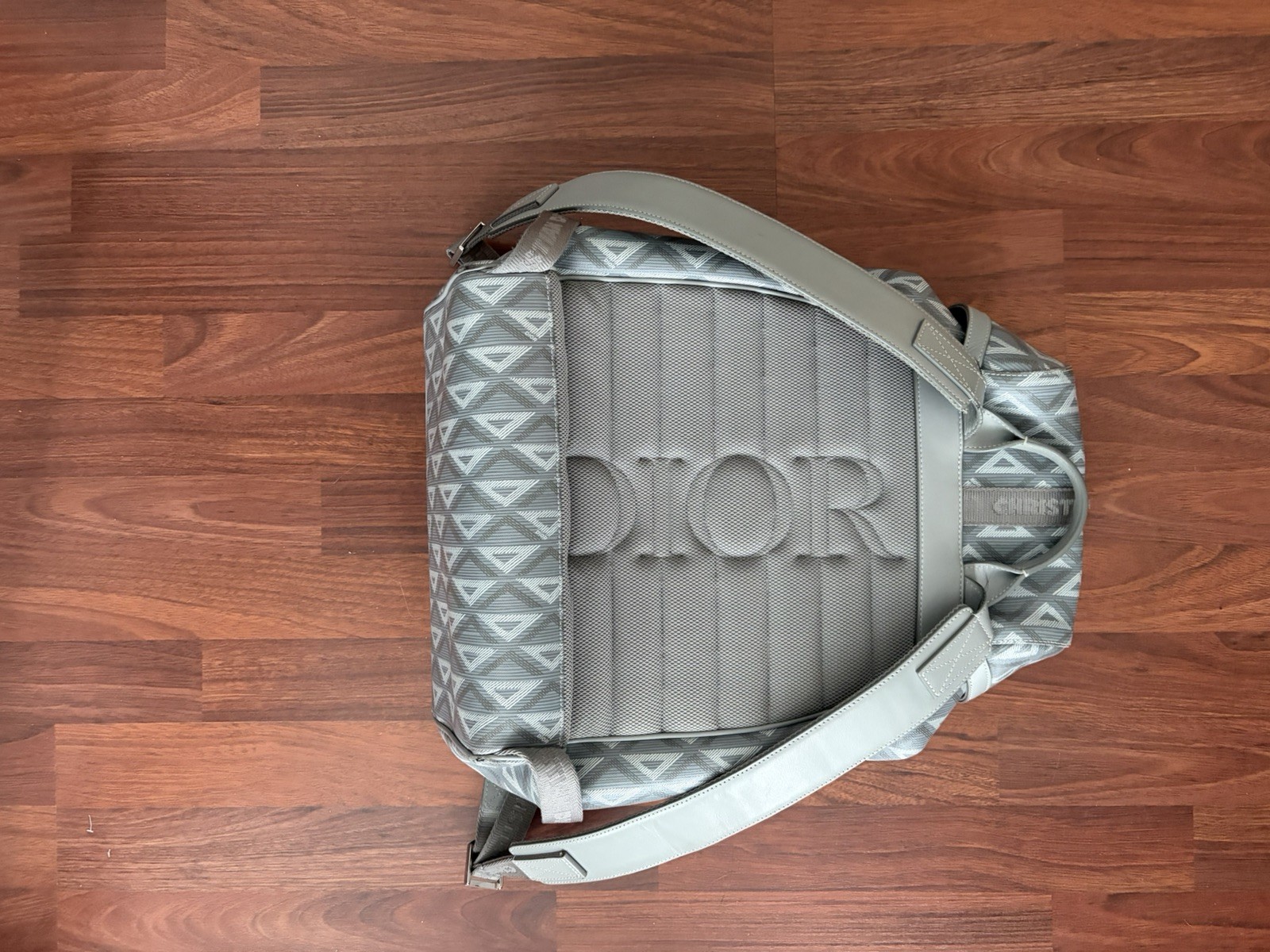 Dior Christian Dior HIT THE ROAD Backpack 1ESBA021CDP Rucksack Daypack PVC Gray