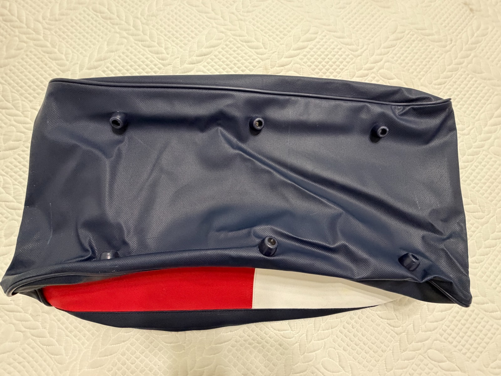 Tommy Hilfiger Duffle Bag HUGE!! Large Travel Gym Sports Holdall Navy Red White