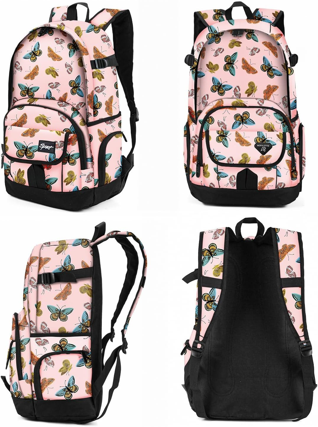 School Backpack Travel Bag for Men & Women Lightweight College Back Pack with La