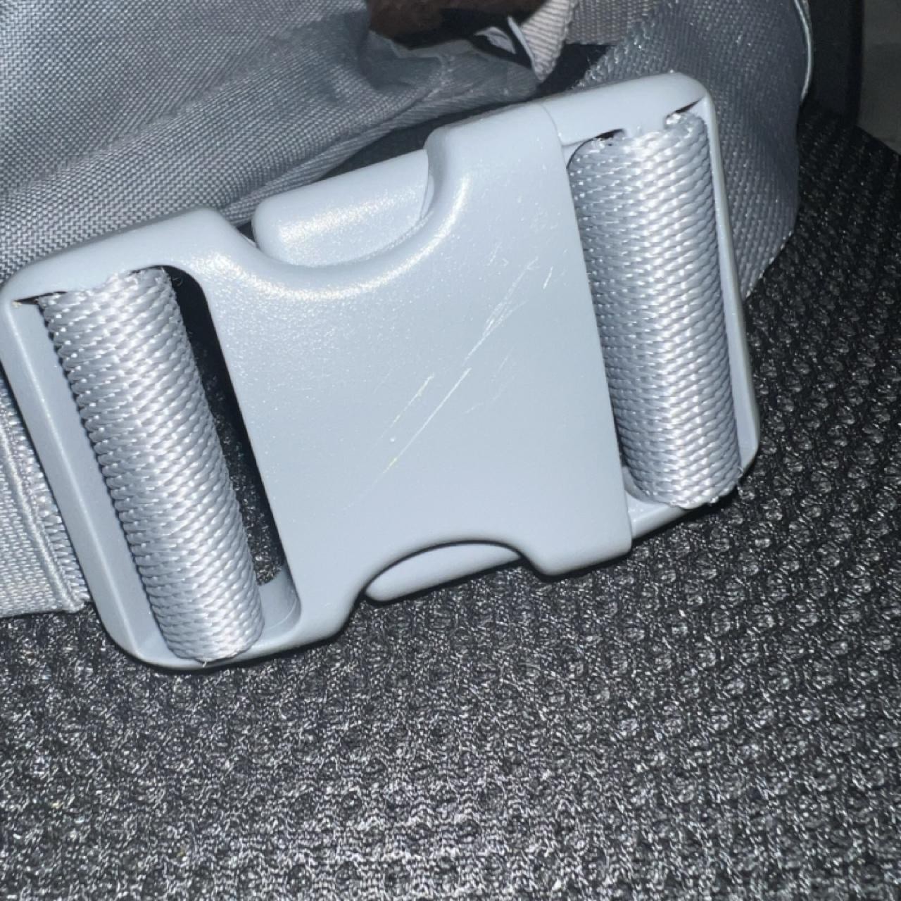 Gray Nike Zippered Fanny Pack Adjustable Belt Lg Size W/Inner Zippered Pocket