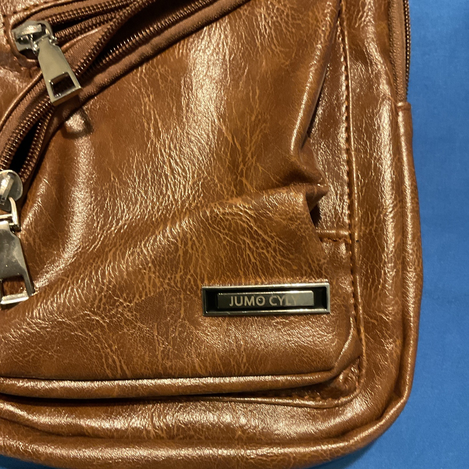 JUMO CYLY Polyurethane Leather Men’s Shoulder Crossbody Sling Bag with USB Port
