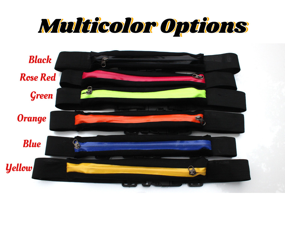 Men Women Outdoor Fitness Running Sports Belt Waterproof Phone Pouch Waist Bag