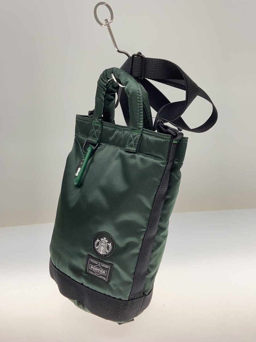 Authentic PORTER Green Shoulder Bag 12cm Depth 25cm Height 17-20cm Width