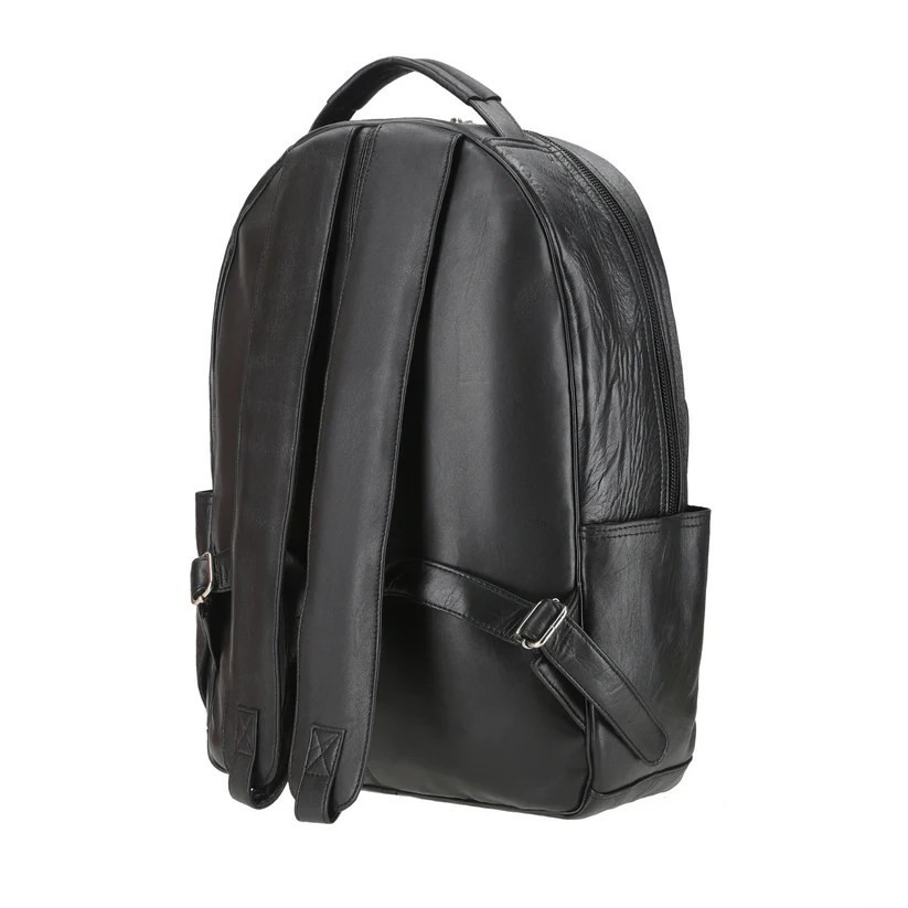Leather Backpack Cowhide Genuine Vintage Travel Rucksack Laptop Shoulder Bag Men