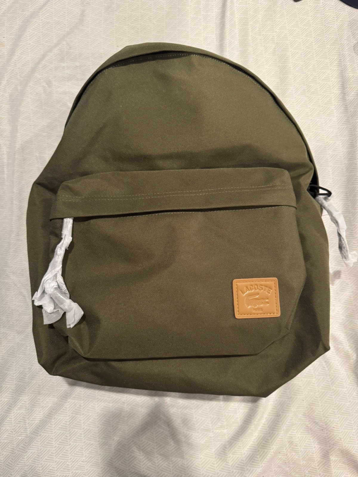 Lacoste Casual Croc Backpack Ivy Green