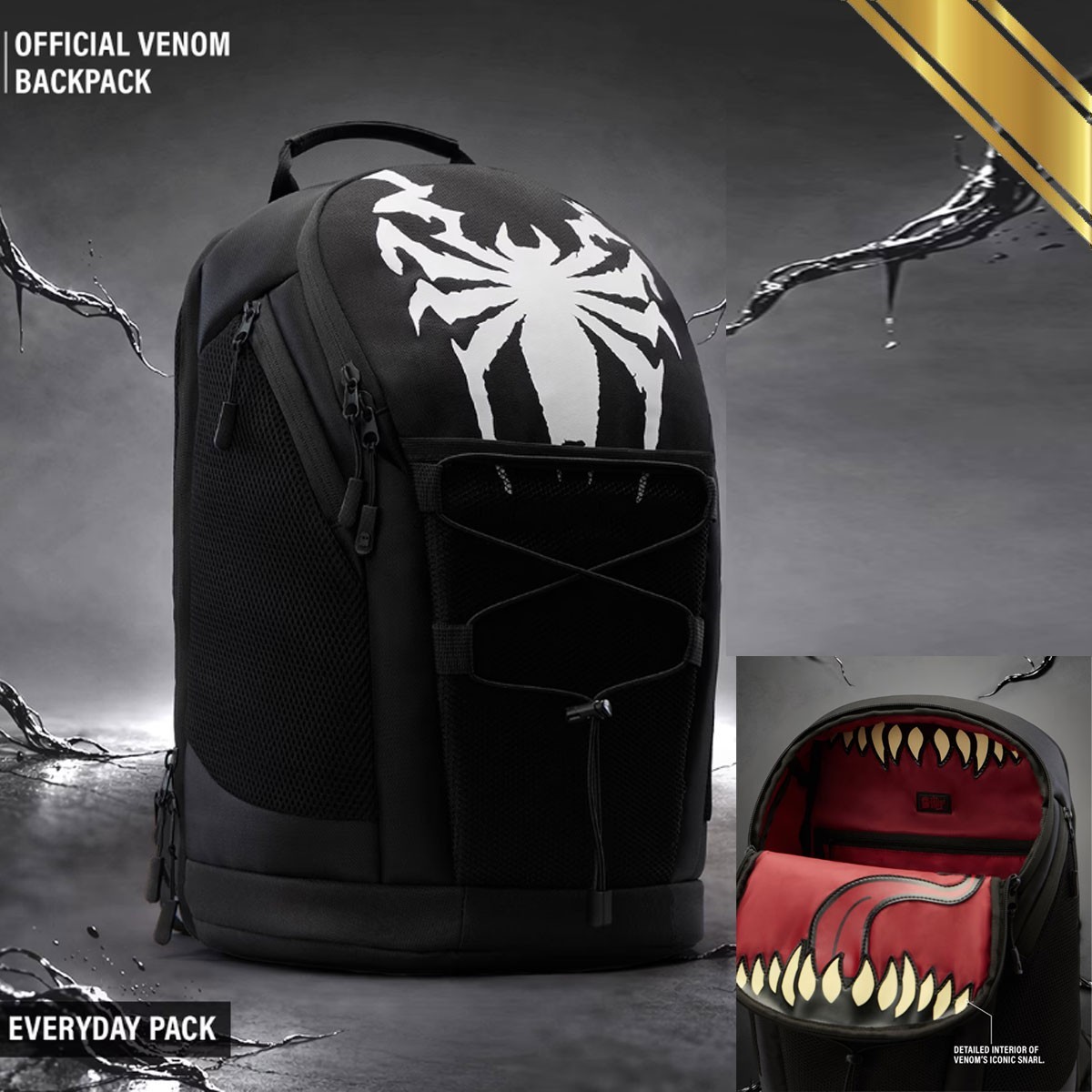 Marvel Venom Lethal Alien Symbiote Backpack Laptop/Travel Bag School/College