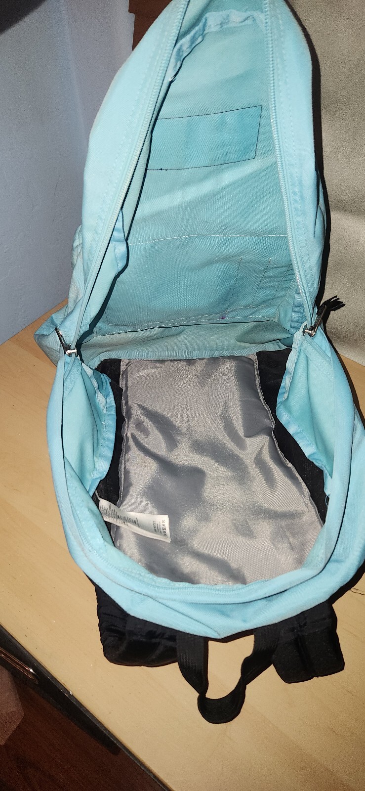 JanSport Cerulean Blue Superbreak Backpack Two Pocket School Travel Camping
